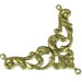 6 Raw Brass 3 Hole Connector Jewelry Findings 517