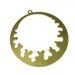 Brass Silouette Large Hoop Earring Findings Brass Jewelry Findings 880 - 2 Pcs