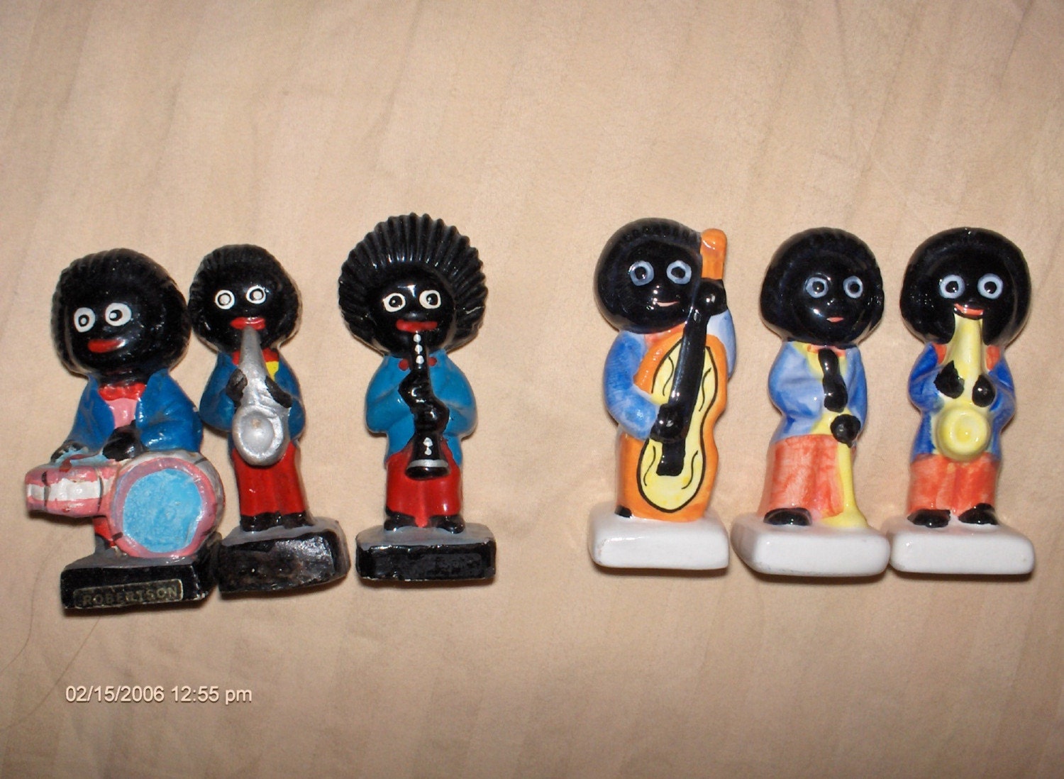 VINTAGE ROBERTSON'S JAM GOLLIWOG MUSICIANS MADE IN ENGLAND