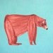 The bear / postcard / green