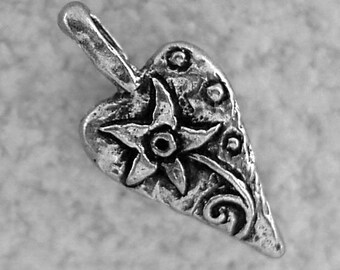 Green Girl Studios Pewter Heart Pendant