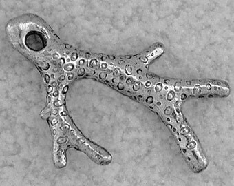 Green Girl Studios Coral Branch Pewter Pendant
