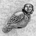 Green Girl Studios Harpy Girl Pewter Bead