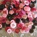100 Cherry Chocolate Small to Medium sized Button Mix Buttons Pink Burgandy Brown