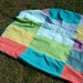 Cupcake Picnic Blanket - Made from recycled jeans and corduroys