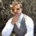 SALE - The Incredible Mr. Fox - One-of-a-Kind Foil Fox Mask