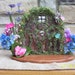 Fairy door with white battery operated lights