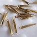 12g about 30 pieces of vintage raw brass connector box bar link with cut gold tone make your own chain 18mm
