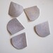 12 vintage aluminum fen shape charm very elegant fen shape with rope lines texture slightly bent