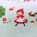 Little Red Riding Hood Print Japanese Fabric cotton linen A6
