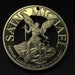Saint Michael - cut bronze medallion - Archangel, Field Commander of the Army of God and Patron St of Law Enforcement - BRONZE