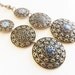 Triple Disc Flower Earrings