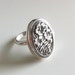 Romantic Silver Locket Ring