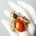 Cicada Ring - Gold and Burnt Orange
