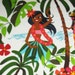 Two (2) Yards - Hula Girls Natural White Alexander Henry Fabric