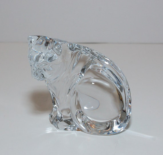 waterford crystal cat figurines