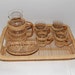 Reserved for Frank ONLY Vintage Retro Wicker Libbey Glass Lemonade Drink Set, circa 1970s