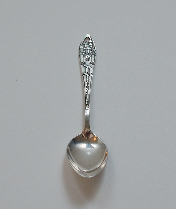 Vintage Sterling Silver Disneyland Souvenir Spoon circa 1954