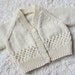 Hand Knit Cotton Baby Cardigan