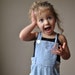 ON RESERVE.....1940s Seersucker Short overalls, size 18-24 months