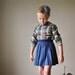 1960s Dark denim Skirt, size 4-6