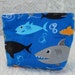 Shark Gusseted Reusable Snack Bag
