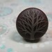 adjustable ring - brown winter tree