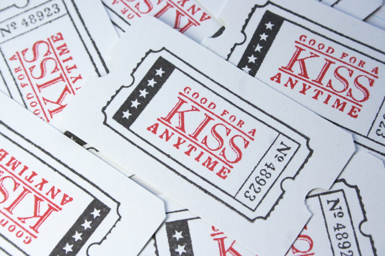 Free Kiss Ticket Coupon Love Coupons Hand by TheOrangeSparrow
