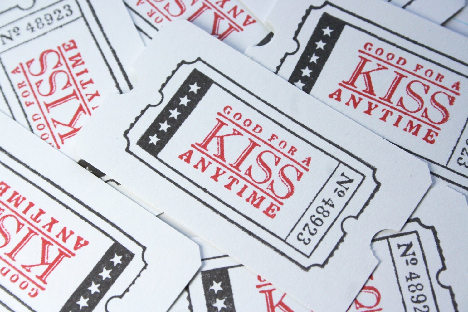 Free Kiss Ticket Coupon Love Coupons Hand By TheOrangeSparrow