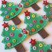 Christmas Tree Felt Hair Clip - Red and Green - Christmas Winter Holiday Hair Clips