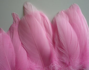 GOOSE FEATHER FRINGE, Cotton Candy Pink /456