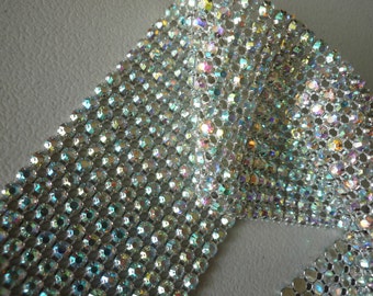 PRINCESS Rhinestone Banding, Trim / AB / 2 rows, 1 yard