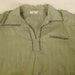 Designer NINA RICCI Shirt Mans Linen Pistachio green embroidered XXL short sleeve