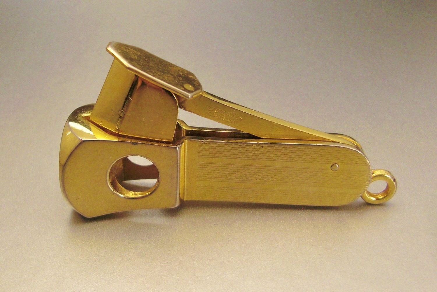 DONATUS CIGAR CUTTER Solingen Western Germany goldtone