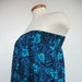Baby Doll Tube Dress. Boho Dress. Retro Dress. Blue Floral Dress. Beach Dress. Upcycled Dress.Spring Dress. Summer Dress. Short Dress.