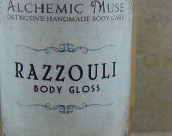 Razzouli - Body Gloss - Raspberry Puree, Ruby Red Grapefruit, Dark Patchouli