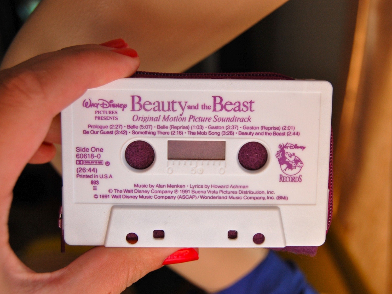 Beauty And The Beast Soundtrack Cassette Wallet Kids