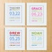 Modern Typography Birth Print