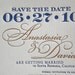Letterpress Save the Date - No. 9 - Sample