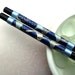 Blue Cranes - Handmade Black Lacquered Chopsticks