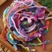 Destash Yarn - Scrap Bundle For Craft Projects - Pink - Purple - Turquoise - Yellow - Orange - Lime