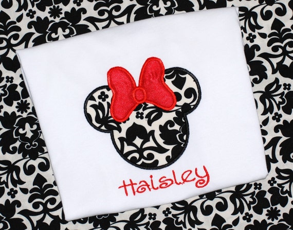 Items Similar To Girls Personalized Birthday Disney Minnie Mickey Mouse ...