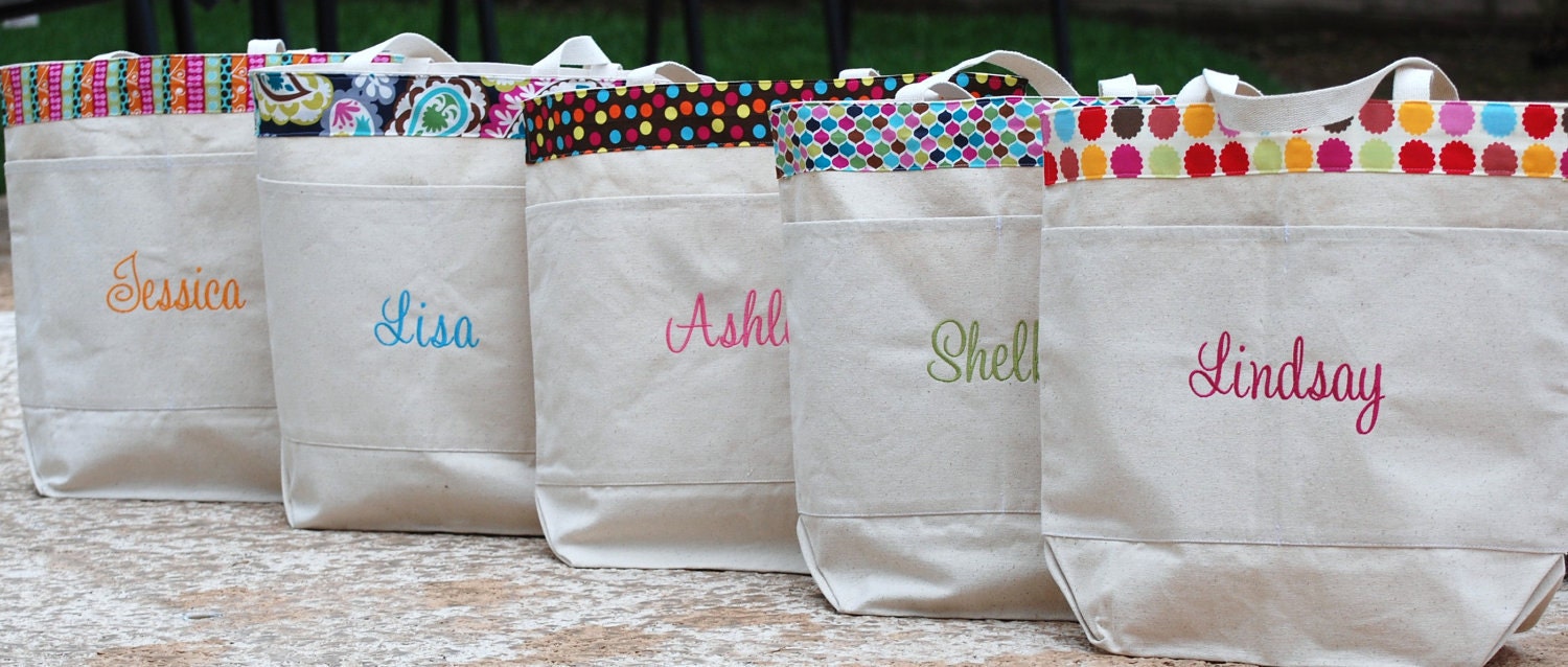 Personalized extra large canvas tote bag beach bag overnight