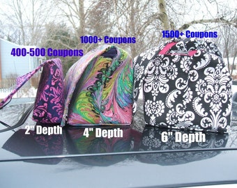 Coupon Organizer Holder 6" Deep Mega Deluxe - Choose your own fabric