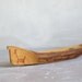 Miniature Carved Canoe Model