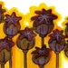 Field of Gold, poppy pods illustration, acrylic/ink, SALE
