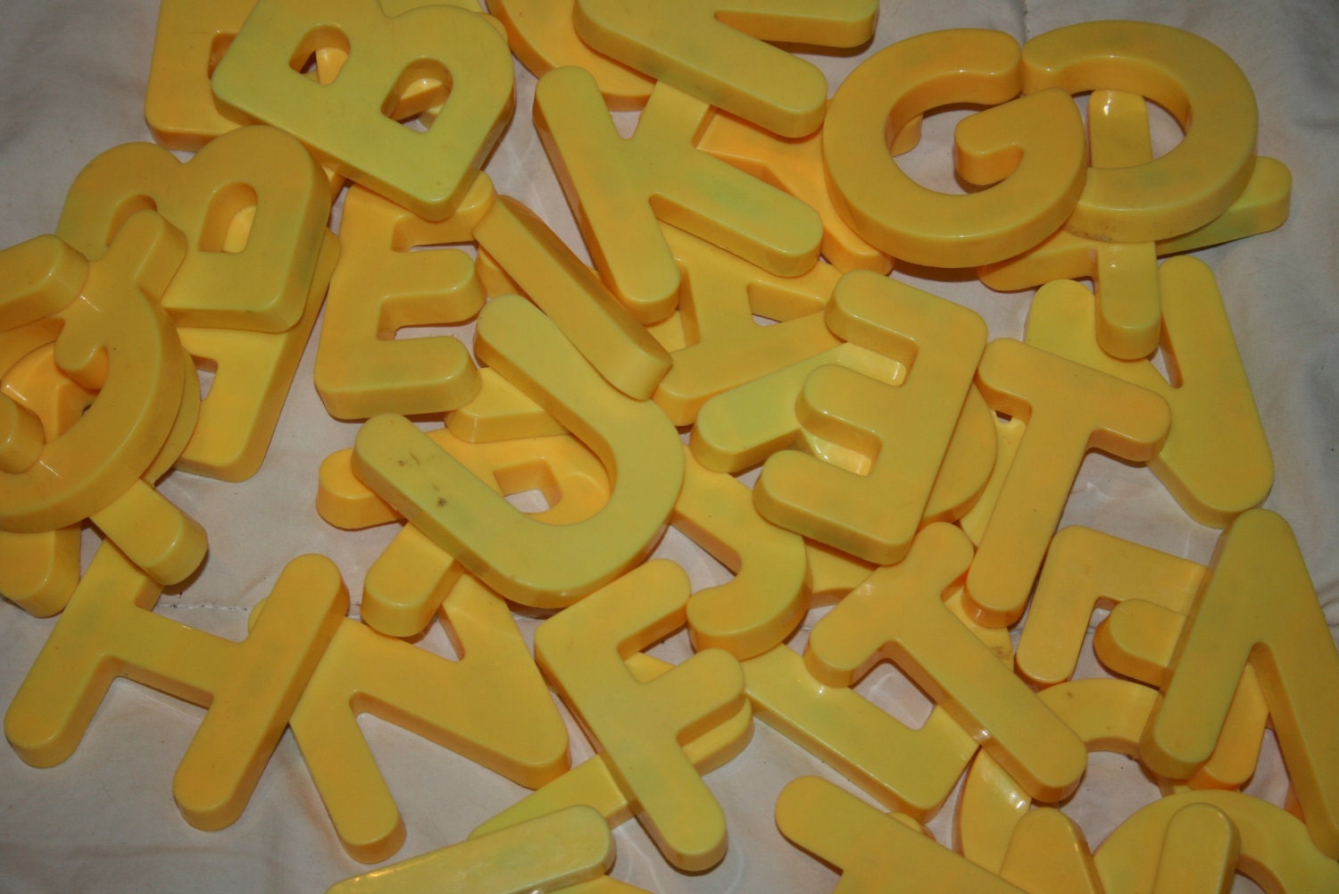 Vintage Magnetic Jumbo Alphabet Letters Toy Children