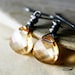 Champagne Crystal Drop Earrings Golden Taupe Silver Dangle