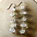 Sleet Earrings Herkimer Diamond Chain Sterling Silver