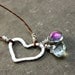 RESERVED Heart Necklace
